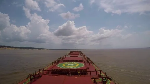 Cargo ship Stock Footage 75354511