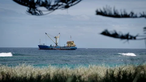 Cargo Ship Video stock 86411516