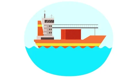 Cargo ship Stock Footage 195943343