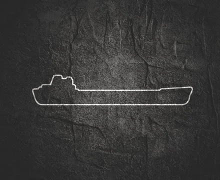 Cargo ship icon Stock Illustration