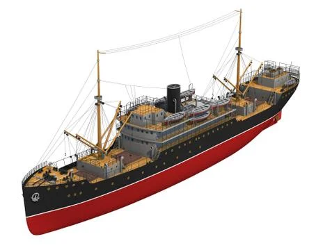 Cargo Ship Stock Illustration