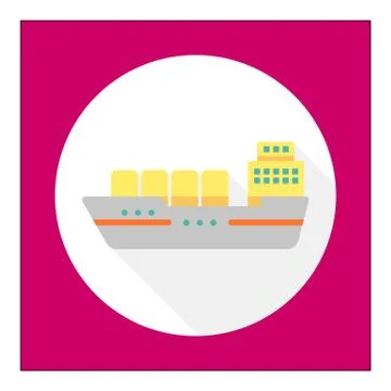 Cargo ship 스톡 일러스트