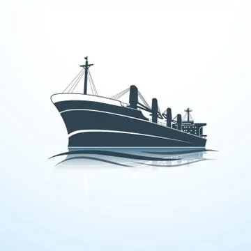 Cargo ship Stock Illustration