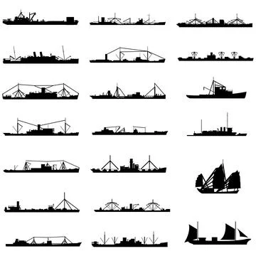Cargo Ship Stock Illustration