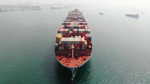 Cargo ship infront26 Stock-Footage 149900626