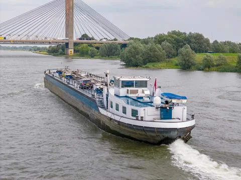 Cargo ship, The Netherlands Foto stock