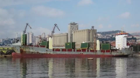 Cargo ship Foto stock
