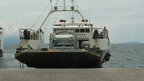 Cargo ship pier shore Stock Footage 170181353