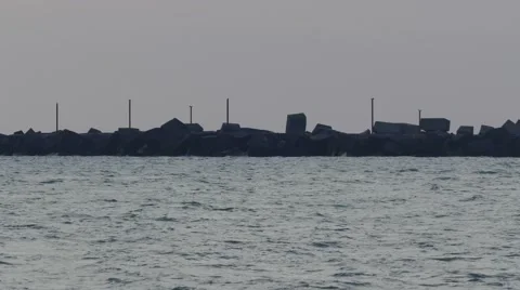 Cargo ship in port Stock Footage 51130875