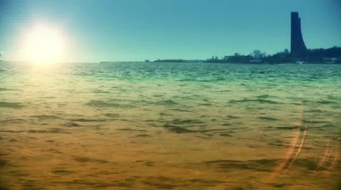 Cargo ship sailing at sunset, time lapse Video stock 20486708