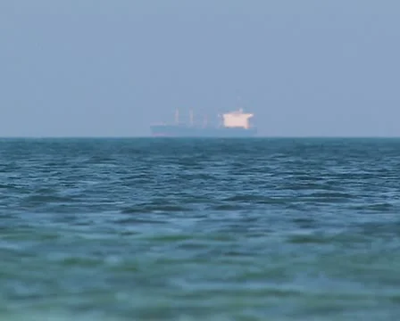 Cargo ship at sea.  #16 Stock Footage 10839147