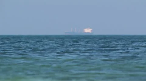 Cargo ship at sea. Stock-Footage 10835199