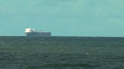 Cargo Ship At Sea 動画素材 35804227