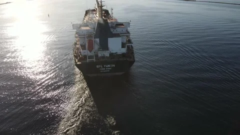 Cargo ship vessel Stock Footage 159277738