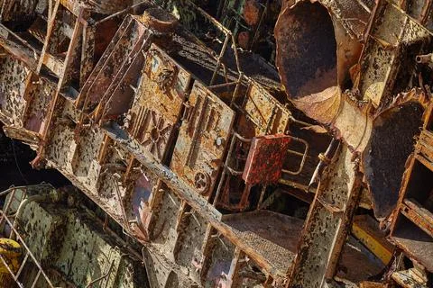 Cargo ship wreck Stock Photos