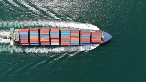 Cargo ship13 speed Stock Footage 149904935