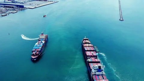 Cargo ship5 Stock Footage 150038045
