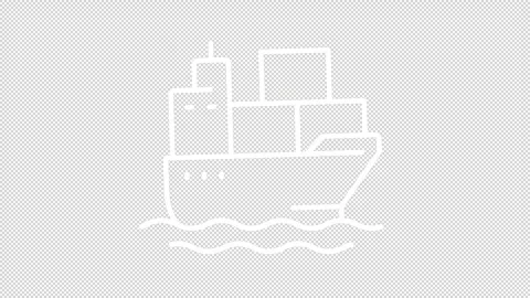 Cargo shipment animation set Stock Footage 312208917