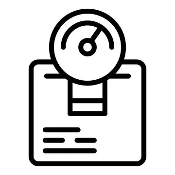 Cargo shipment icon outline vector. Parcel box Stock-Illustration