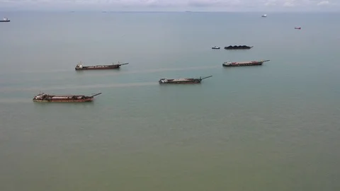 Cargo ships Stock Footage 111607176