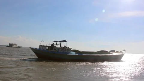 Cargo ships Stock Footage 282787259