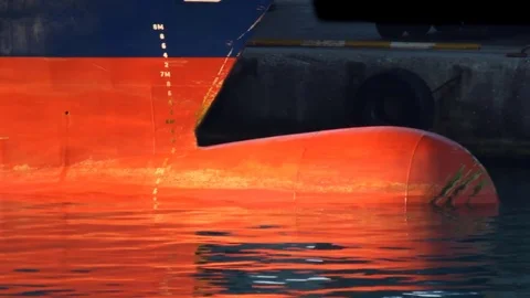 Cargo ship's nose Stock Footage 77918672