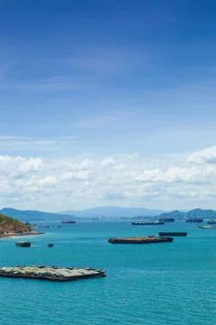 Cargo ships. Stock Photos