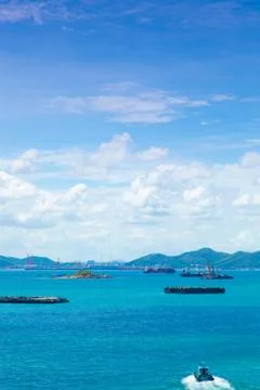 Cargo ships. Stock Photos