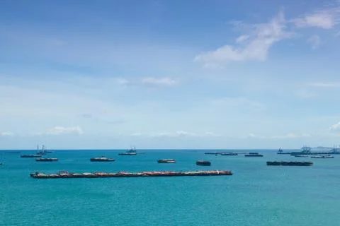 Cargo ships. Stock Photos