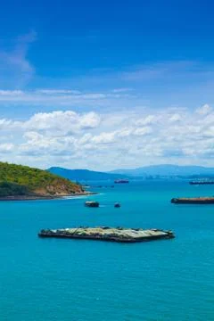 Cargo ships. Stock Photos