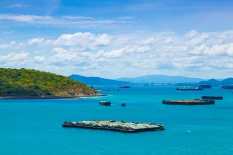 Cargo ships. Stock Photos