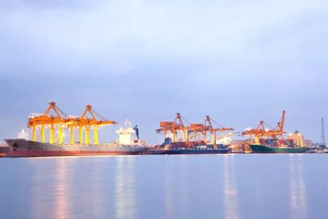 Cargo Ships Foto stock
