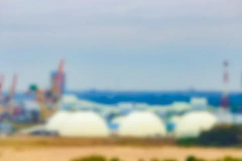 Cargo terminal - blurred image 写真素材