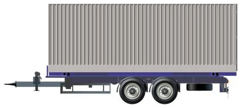 Cargo trailer Stock Illustration