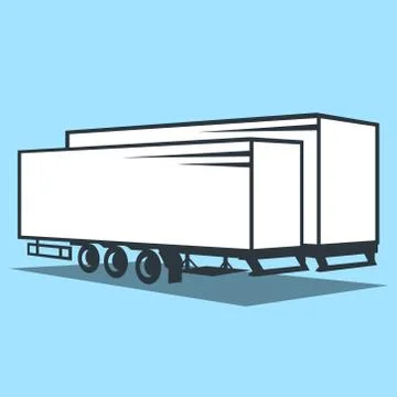 Cargo Trailer sign Ilustração Stock