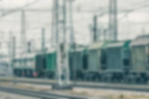 Cargo train - blurred image 写真素材