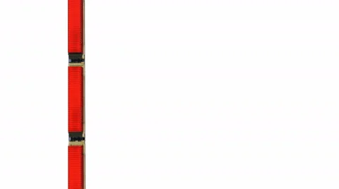 Cargo train containers on white background aerial shot 4K animation loop Stock Footage 63745318