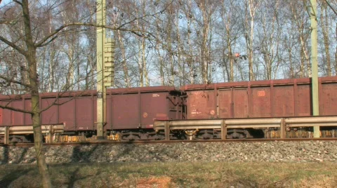 Cargo train Stock Footage 351683
