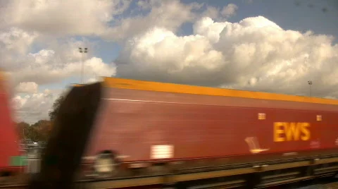 Cargo Train Stock Footage 607989