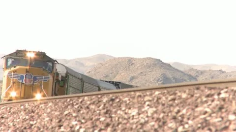 Cargo Train Stock Footage 11367672