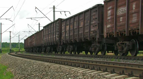 Cargo Train. Stock Footage 27067638