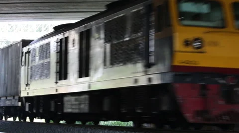 Cargo train Stock Footage 46098437