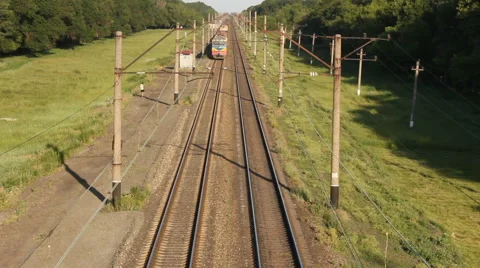 Cargo train. Video stock 56538531