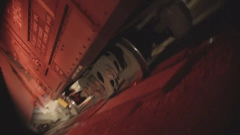 Cargo train Stock Footage 124381710