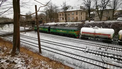 Cargo train Stock Footage 146020524