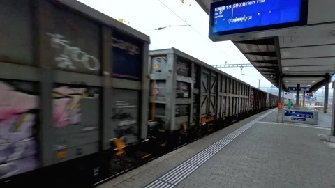Cargo train Video stock 223011853