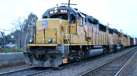 Cargo Train Freight Train Video stock 606909