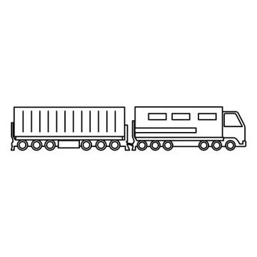 Cargo train logistic service Stock Illustration