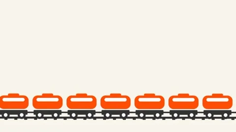Cargo Train in Motion Stock Footage 335815463