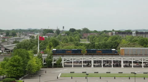 Cargo Train in Nashville Vídeo Stock 65364390